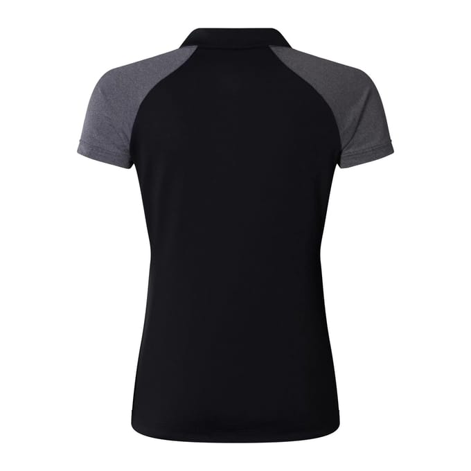 Canterbury Dames Elite Polo Shirt (Zwart/Magneetgrijs)