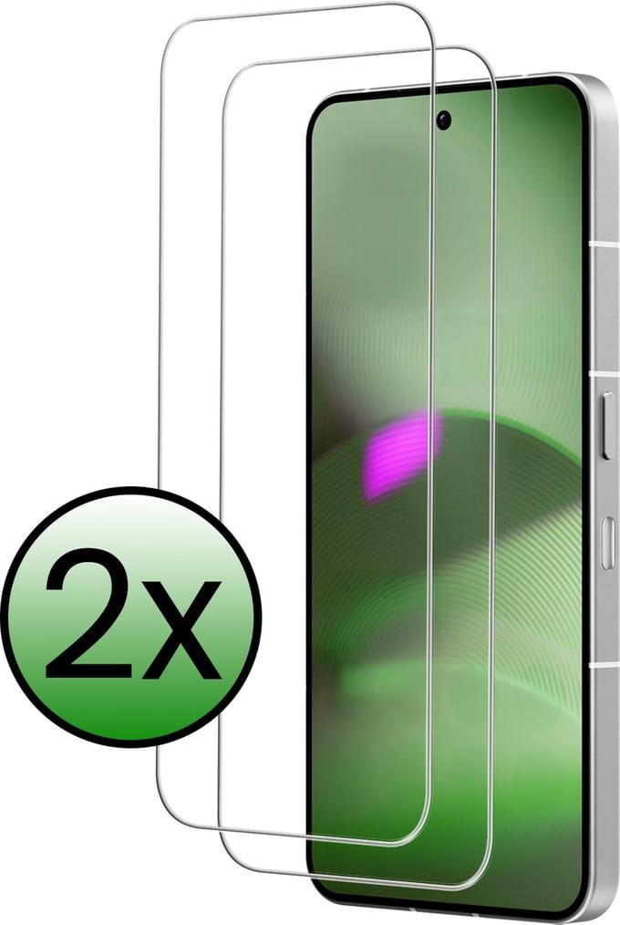 Screenprotector - 2 Stuks Geschikt voor Nothing Phone (3) - Extra Sterk - Beschermglas - Gehard Glas - Tempered Glass - Screen Protector