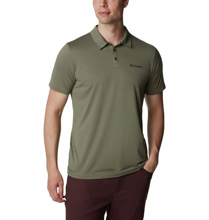 Columbia Hike™ Korte Mouw Poloshirt Groen S Man
