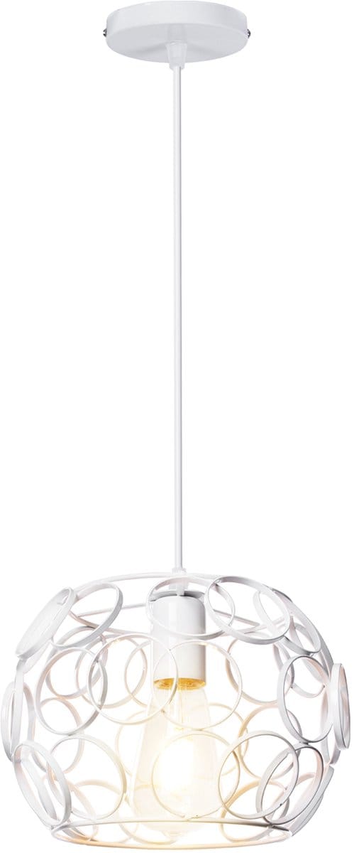 Hanglamp Moderne Plafondlamp E27 Metaal Kroonluchter voor Slaapkamer Eetkamer Keuken Wit