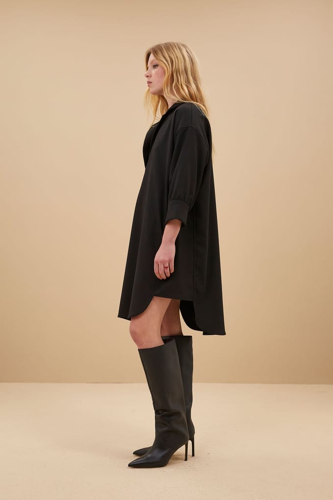 By-Bar Lea Dress Black Größe: S | Midikleider Outlet | Damen | Schwarz