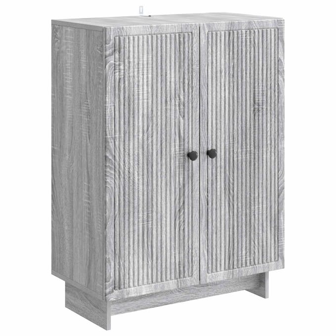 vidaXL - Dressoir - Grijs - sonoma - 66 - x - 34,5 - x - 90 - cm - Bewerkt - hout
