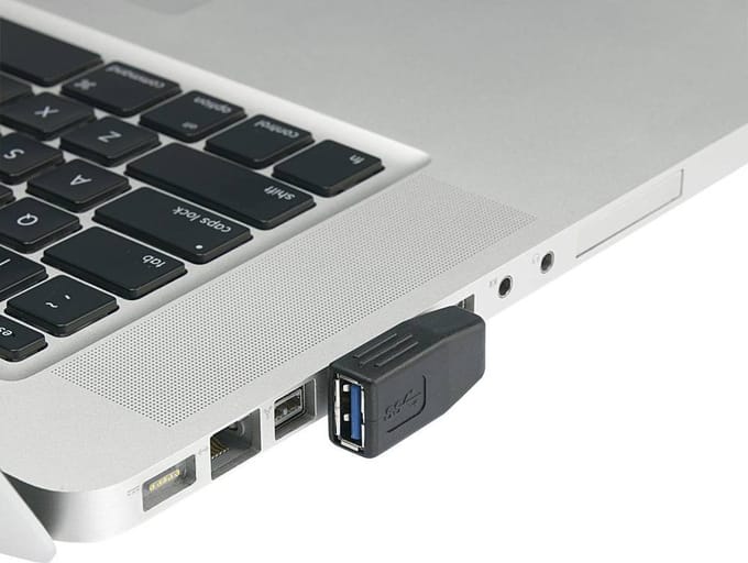 Renkforce USB 3.2 Gen 1 (USB 3.0) Adapter [1x USB 3.2 Gen 1 stekker A (USB 3.0) - 1x USB 3.2 Gen 1 bus A (USB 3.0)]