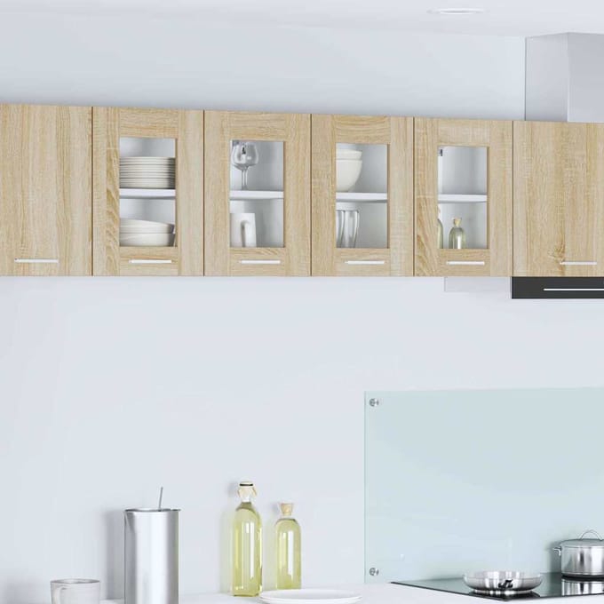 vidaXL Hangkast 2 pcs Sonoma Eik 60 x 31 x 40 cm Bewerkt hout