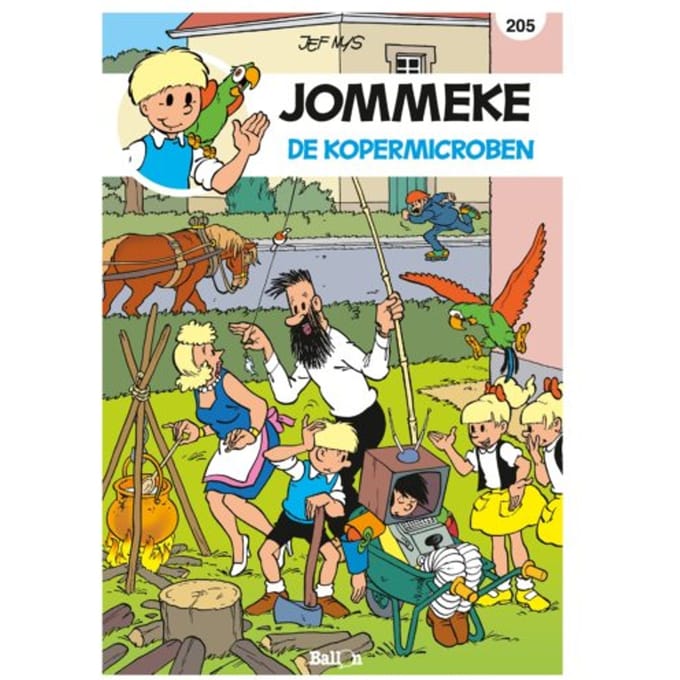 205 De Kopermicroben - Jommeke Strip - Nieuwe Look