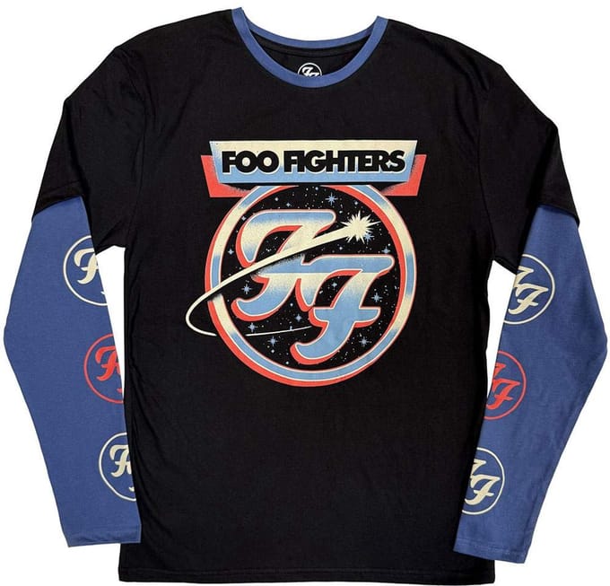 Foo Fighters - Comet Longsleeve shirt - S - Zwart/Donkerblauw