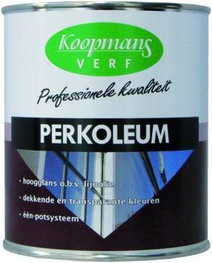Koopmans Perkoleum Beits Monumentenblauw 256 Dekkend Hoogglans 0,75 liter