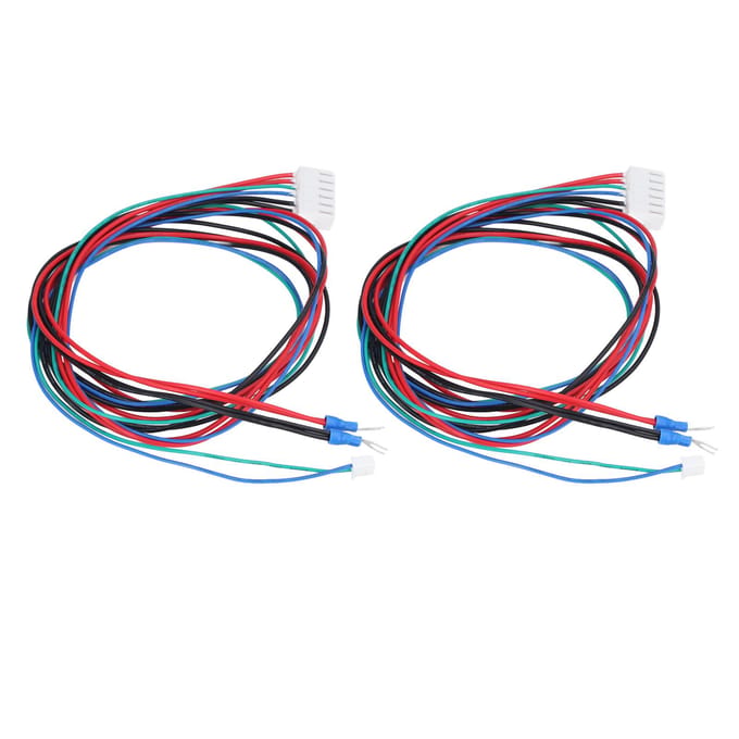 2 Stuks Verwarmd Bed Kabel Geüpgrade Lijn Draad voor A8 A6 A8 PLUS E16 3D Printer Onderdeel Accessoires 90cm red