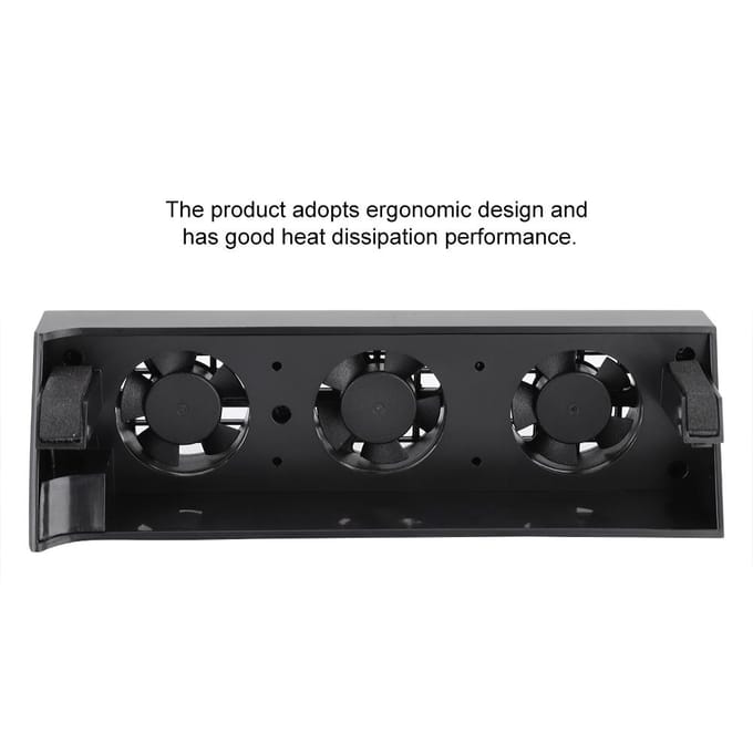 Refroidisseur d'échappement de chaleur, ventilateur de refroidissement Intelligent, contrôle de la température, pour PS4 Slim gray