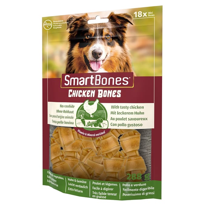 Smartbones Classic Bone Chews - Hondensnacks - Kip 18 stuks Mini
