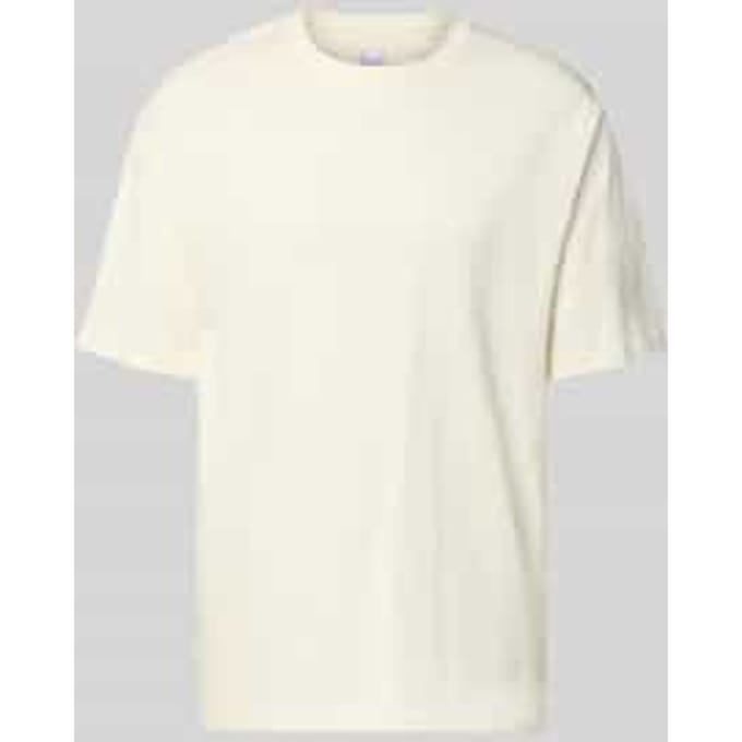 T-shirt met Labelstitching en Ronde hals