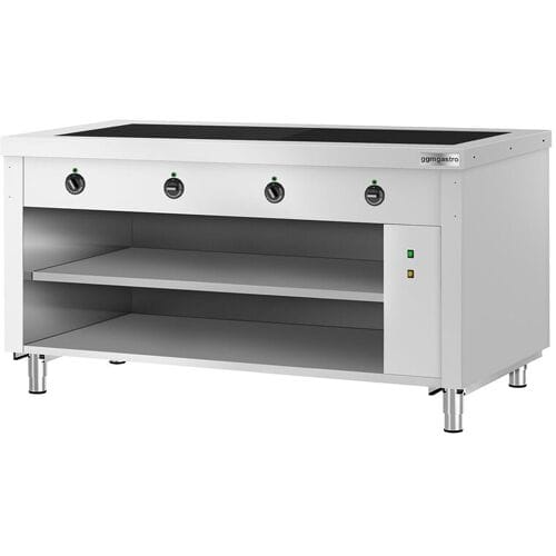 GGM Gastro Buffettheke KOPENHAGEN - 1560mm - mit Warmhalteplatte - Edelstahl