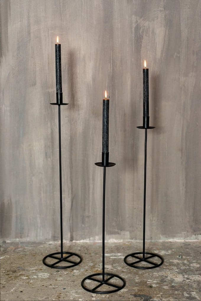 Home Society - Candleholder Clervaux - Black - Size S, M and L