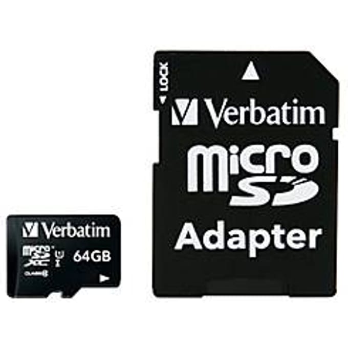 Verbatim MICRO SDXC 64GB CL 10 ADAP microSDXC-kaart 64 GB Class 10 Incl. SD-adapter