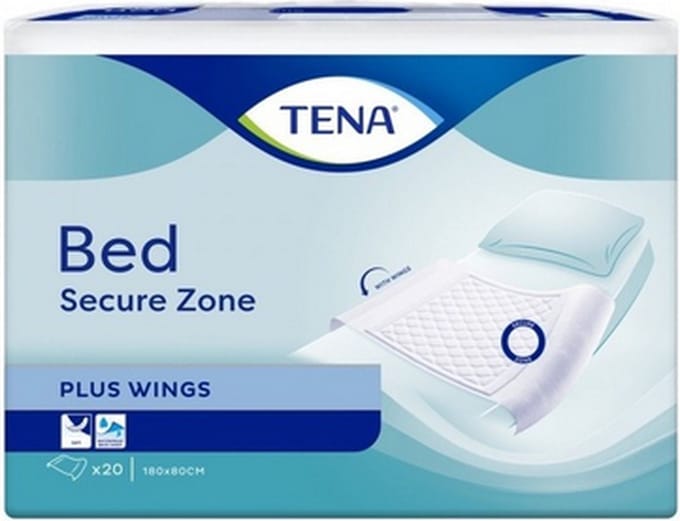 Tena Bed Plus 80 x 180 cm (met instopstroken) - 4 pakken van 20 stuks