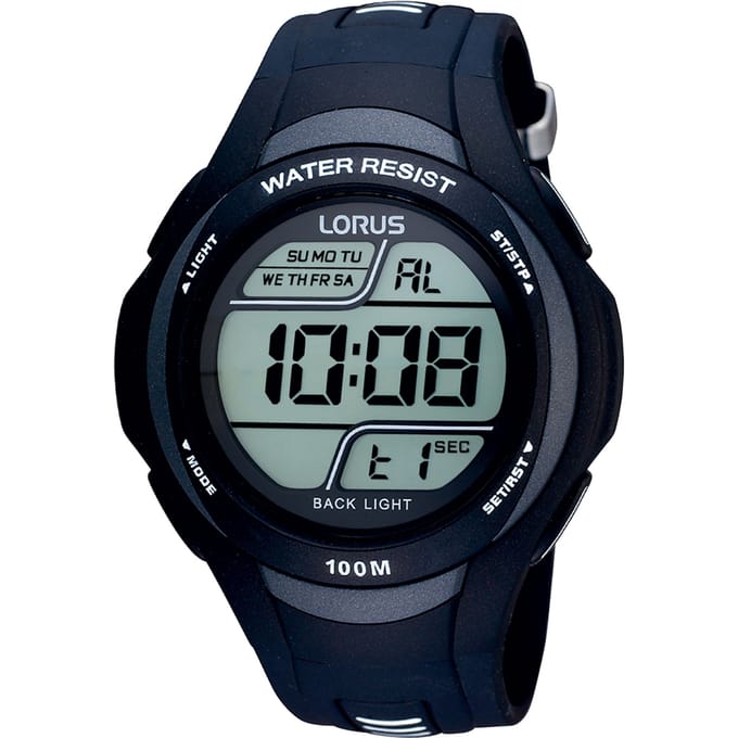 Lorus R2305EX9 - Horloge - 44 mm - Kunststof - Zwart