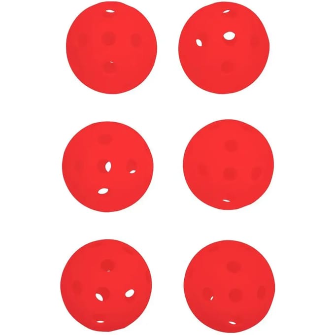 Pickleball binnenbal Pure4Fun (x6)