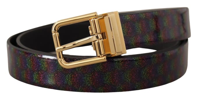 Regenboog Glitter Patenten Leren Riem
