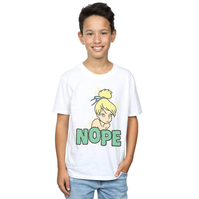 Disney Jongens Tinker Bell Nope T-Shirt (Wit)