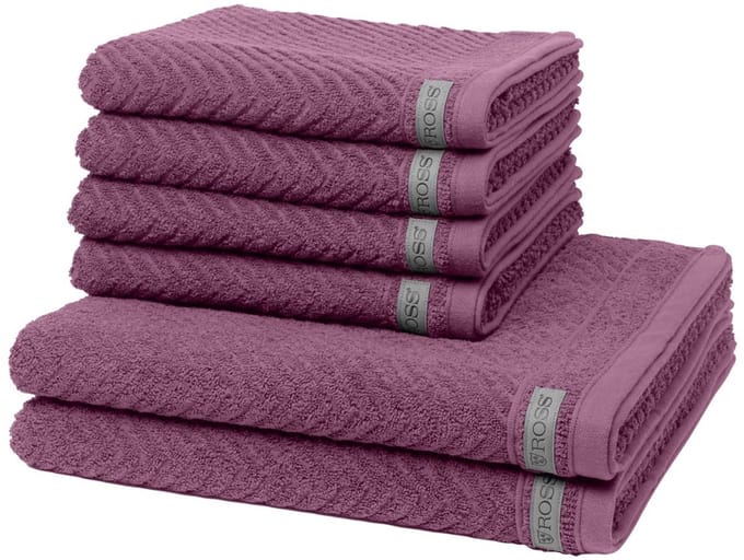 Ross Dames en Heren 4 X handdoek 2 X douchehanddoek - in set Smart