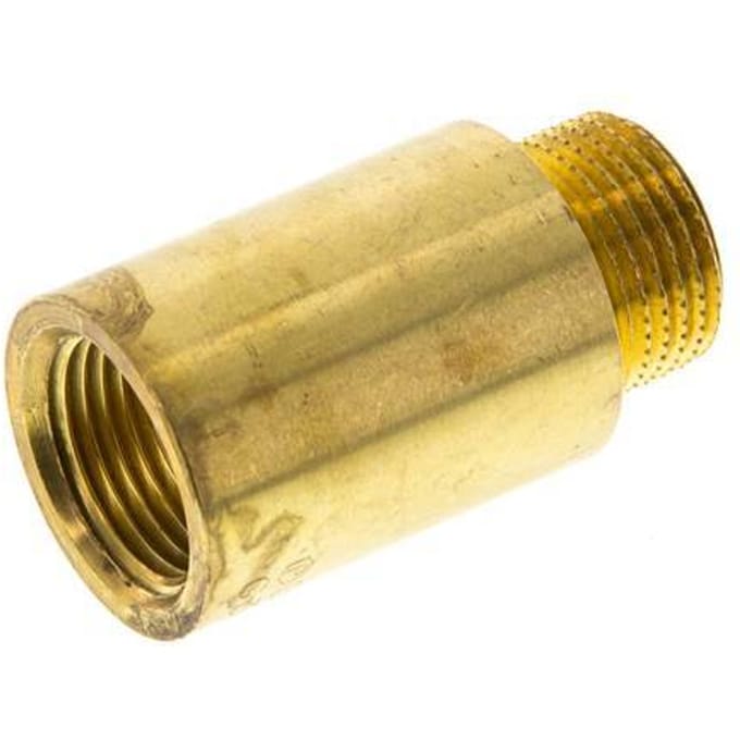 G 3/8'' F/M Messing Verlengstuk DIN 3523 - 30 mm [2 Stuks]
