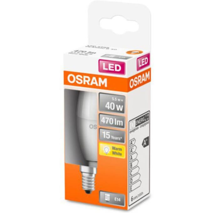 Osram LED spot STAR Classic Candle 5.5W/827 (40W) Frosted E14