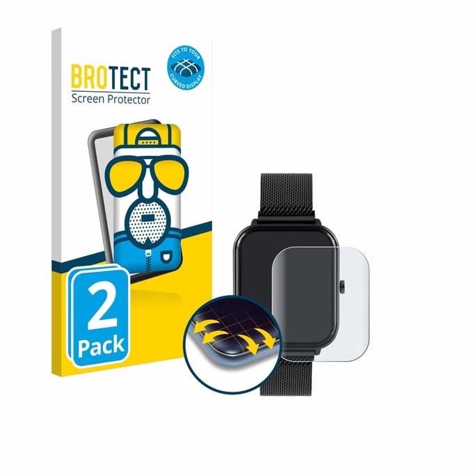 BROTECT - Screenprotector voor Reflex Active Series 44 - Folie Beschermfolie matte volledig dekking 2 Stuks