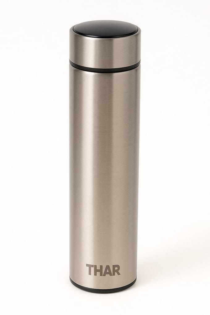 THAR Slimme Thermosfles 500ml – LCD Display & Dubbelwandig - RVS