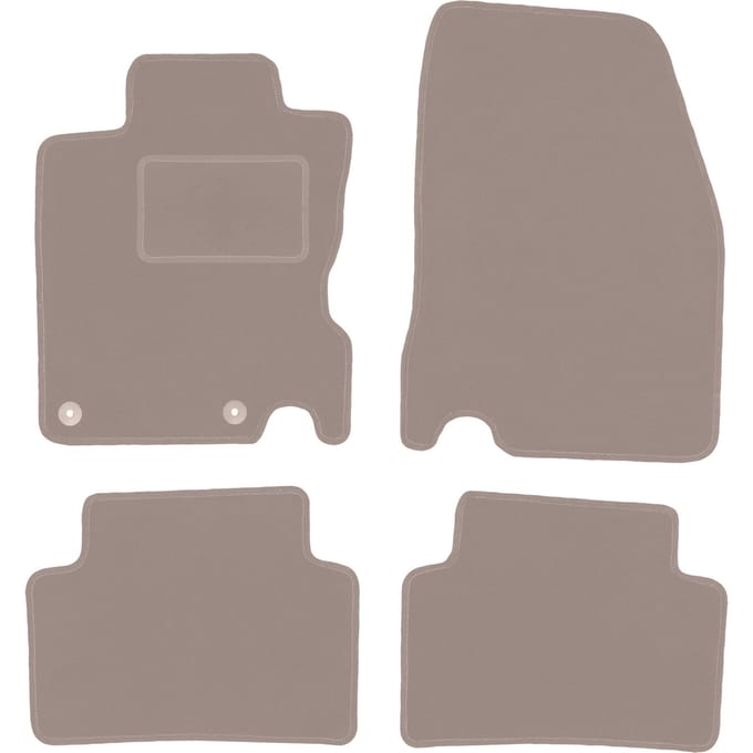 Beige velours matten voor: Renault Kadjar SUV (2015-)