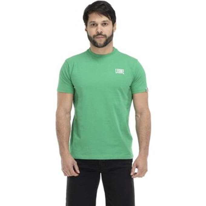 T-shirt Korte Mouw Leone 1947 Man Short Sleeves Small Logo