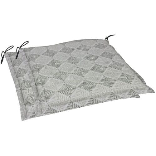 GO-DE TEXTIL Tuinkussen (Set van 2 kussens, Grijs)
