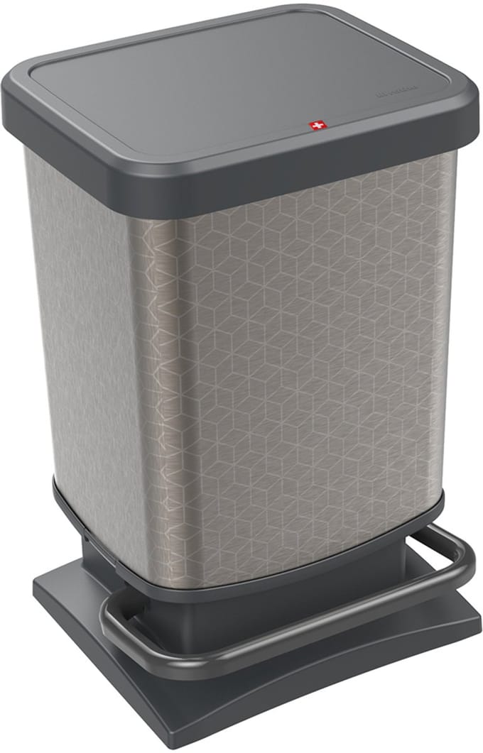 Rotho Paso pedaalemmer - prullenbak 20L - BPA vrij - grijs