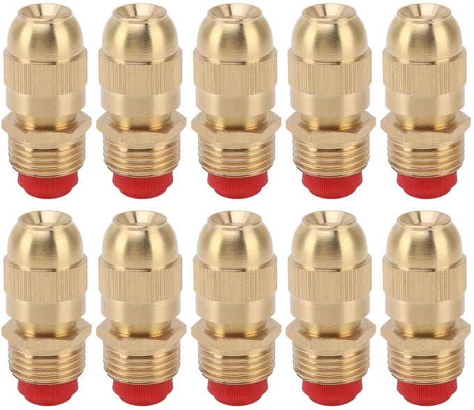 Dailygoods- Sproeikopset 10 Stuks - Verstelbare Sproeier - Waterstroompatronen - Rolrandproces - Instelbare Waternevel - G1/2 Buitendraad
