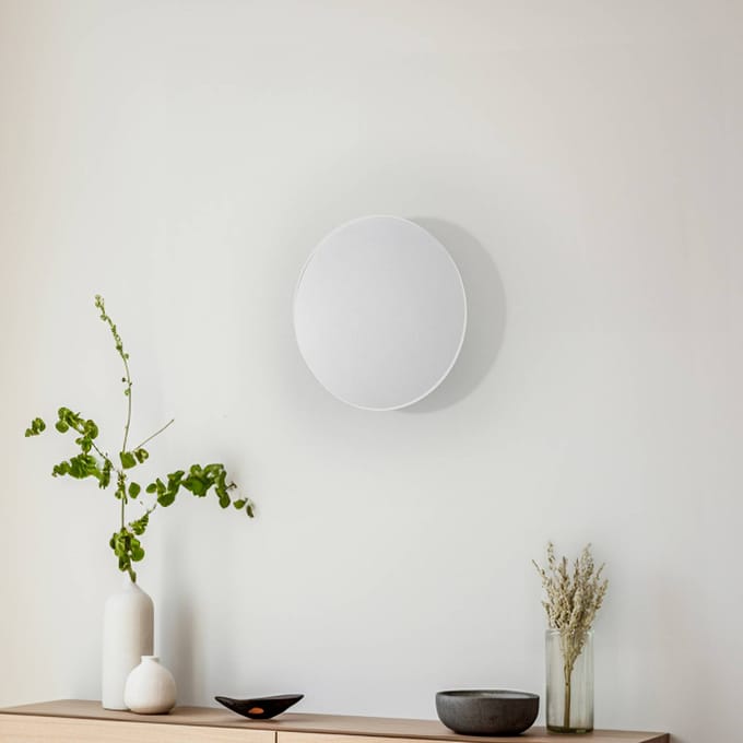 TK Lighting wandlamp Lunia New, wit, Ø 30 cm