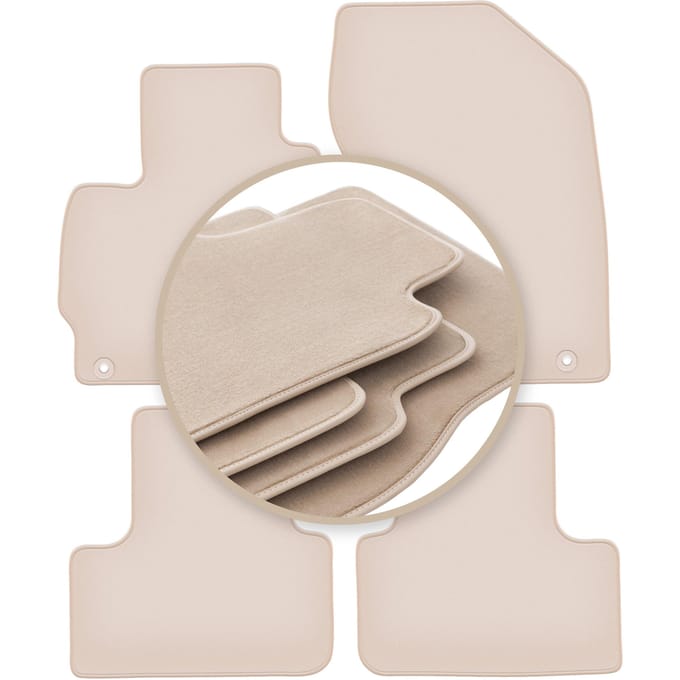 PREMIUM beige vloermatten voor: Mitsubishi ASX crossover 2010-2019