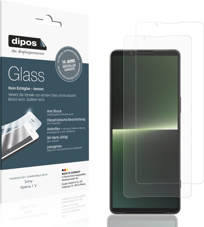 dipos – 2x Matte Pantserfolie geschikt voor Sony Xperia 1 V | 9H Screenprotector