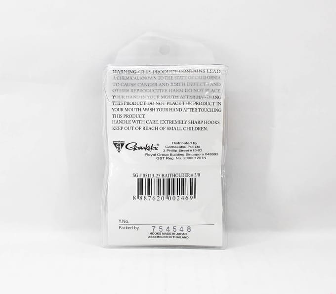 Gamakatsu Baitholder Waardepakket Maat 3/0 , 25 Per Pak (2469)