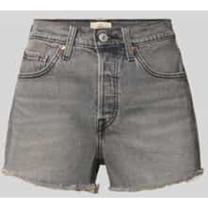 regular fit korte jeans van katoenmix model '501®'