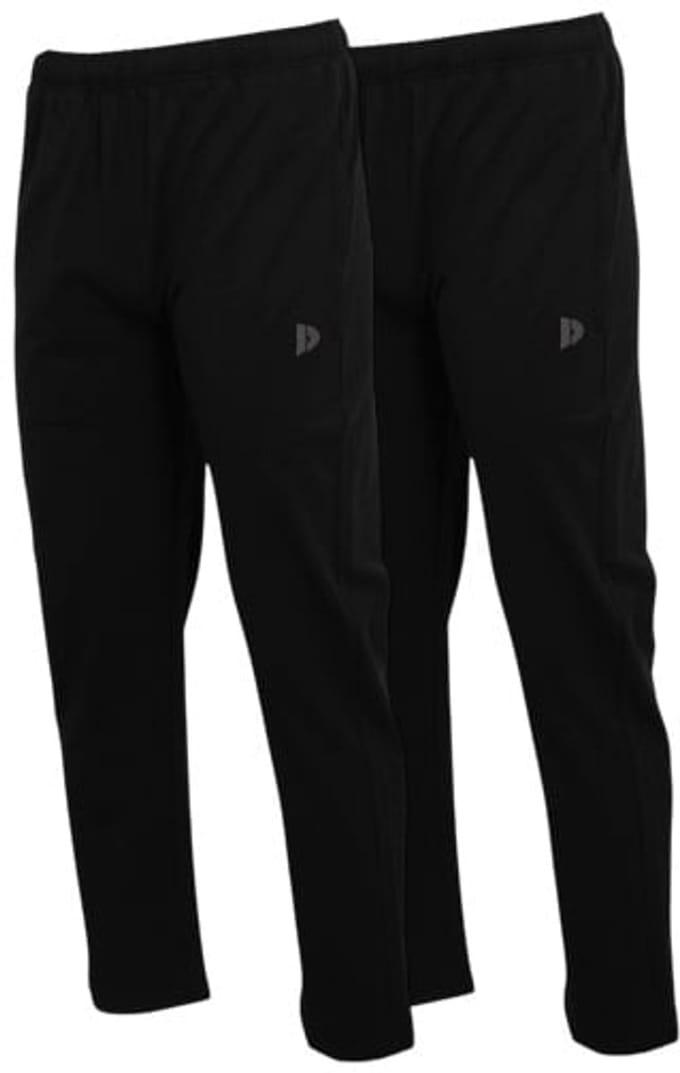 2-Pack Donnay - Stretch Joggingbroek (Jorge) - Sportbroek - Heren - Black (020) - maat M