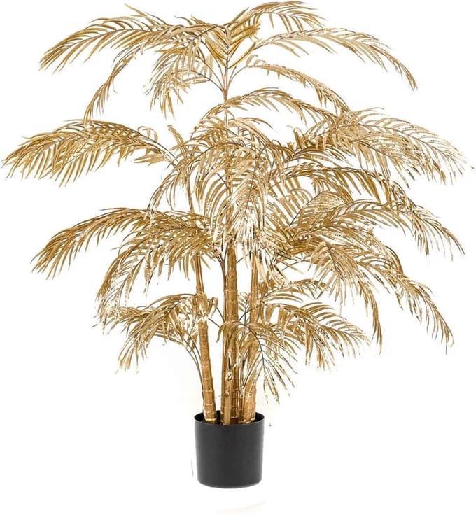 Emerald - Kunstplant Areca Palm Goud 200cm - Kunstplant voor binnen