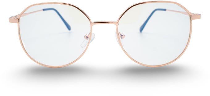 BL Metal Rose Gold - Blauw licht bril - Blue light glasses - Computer bril