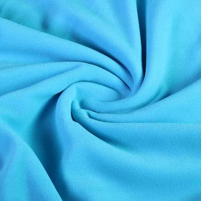 Funkytex Fleece stof Deluxe Aqua 3 Meter