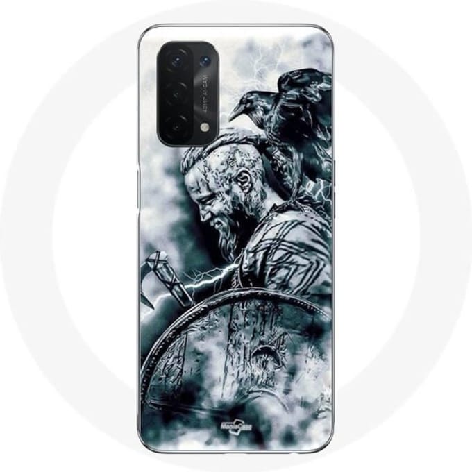 Oppo A54 5G hoesje Vikings Ragnar Lothbrok Shield Raven