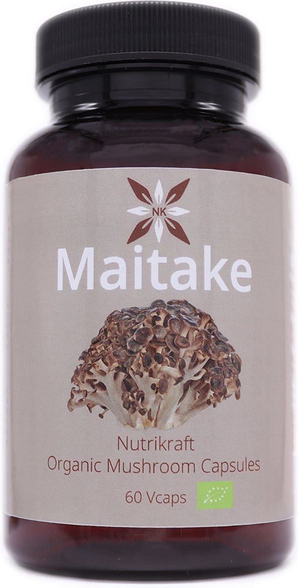 Nutrikraft - Maitake Capsules Bio 450mg 60 Caps - Pot 60 Capsules - Nutrikraft