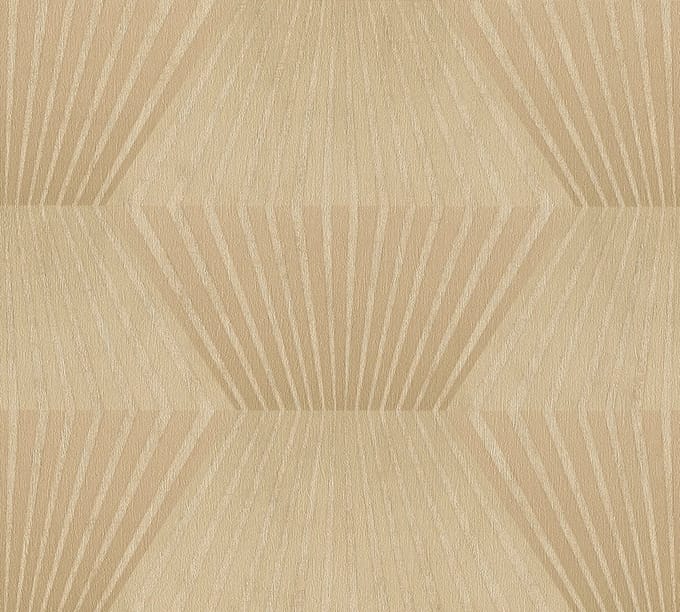ART DECO BEHANG | Metallic Lijnenpatroon - goud geel - A.S. Création Titanium 3