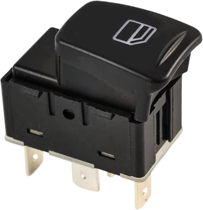 Raambediening Schakelaar - Auto Regelknop - Elektrisch Raam - Directe Vervanging - Compact Formaat - Zwart