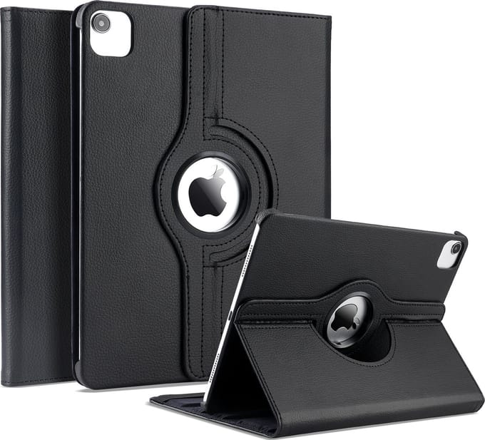 Podec - 360° PU Leather Tablet Case voor iPad Air 2024 M2 (11 inch) – Premium Bescherming en Flexibiliteit