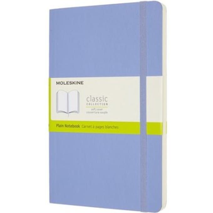 Moleskine Classic Notitieboek - Large - Softcover - Blanco - Hortensia Blauw