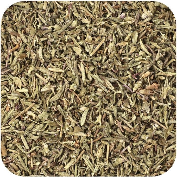 Biologische Tijmblaadjes, Gesneden en Gezeefd, 453,6G (1 pond) beige