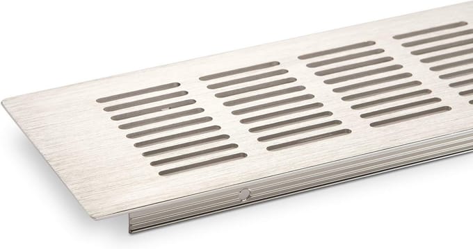 Ventilatierooster RVS-look 500 x 100 mm